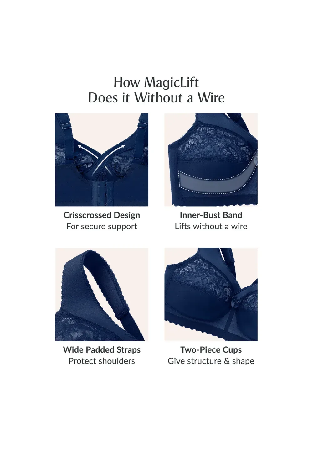 Magic Lift Support Wireless Bra