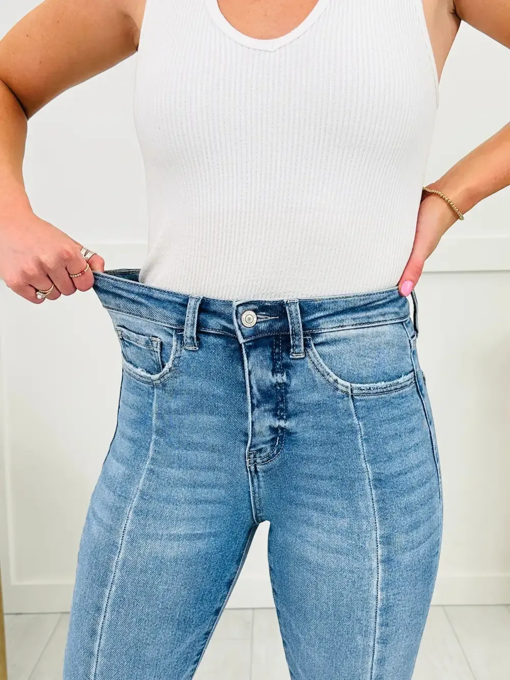 Long and Lean MOCO Exclusive Tummy Control Flare Jeans