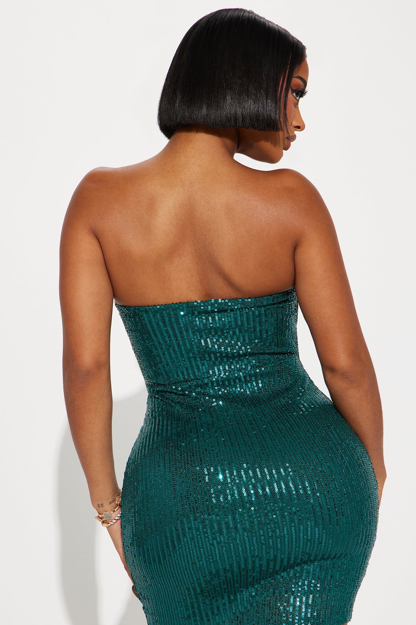 Dani Sequin Micro Mini Dress - Hunter