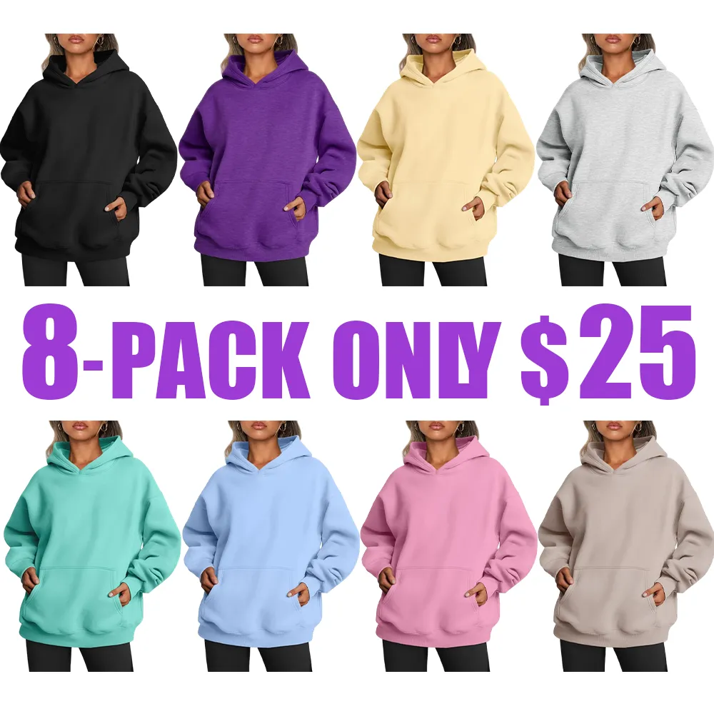Women’s Oversized Hoodie – Fleece Pullover Sweatshirt with Pocket