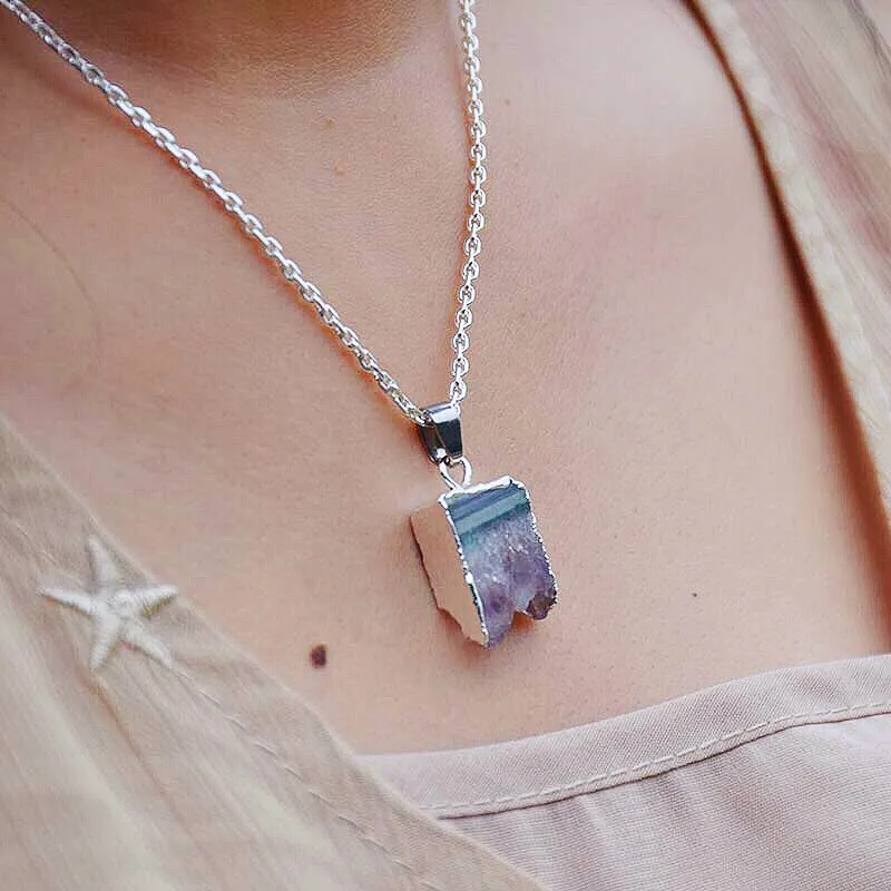 Amethyst Pendant Necklace