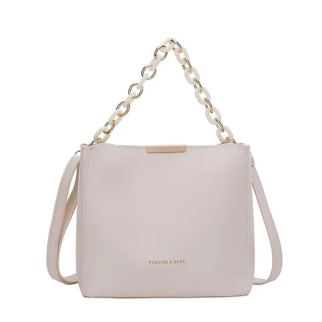 Women's Crossbody Bag PU Leather Daily Holiday Chain Large Capacity Waterproof Breathable Solid Color Black Blue Green