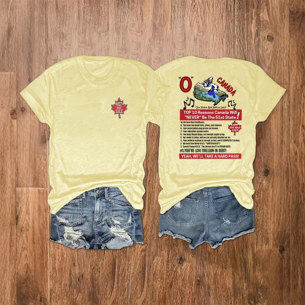 Women's Canada Are Not For Sale T-Shirt