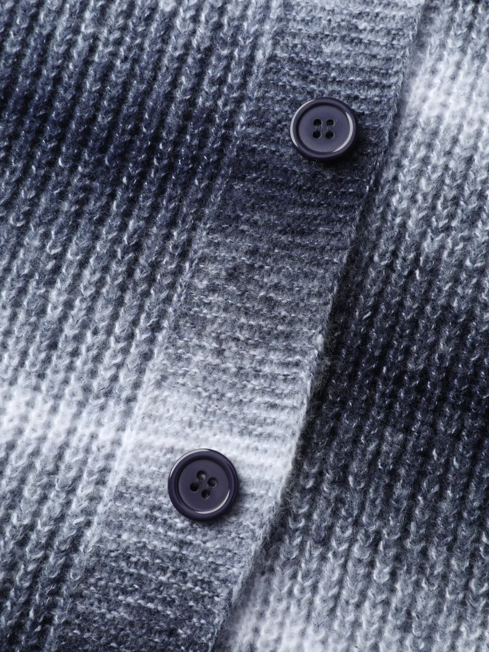 Color Gradient Textured Hooded Cardigan