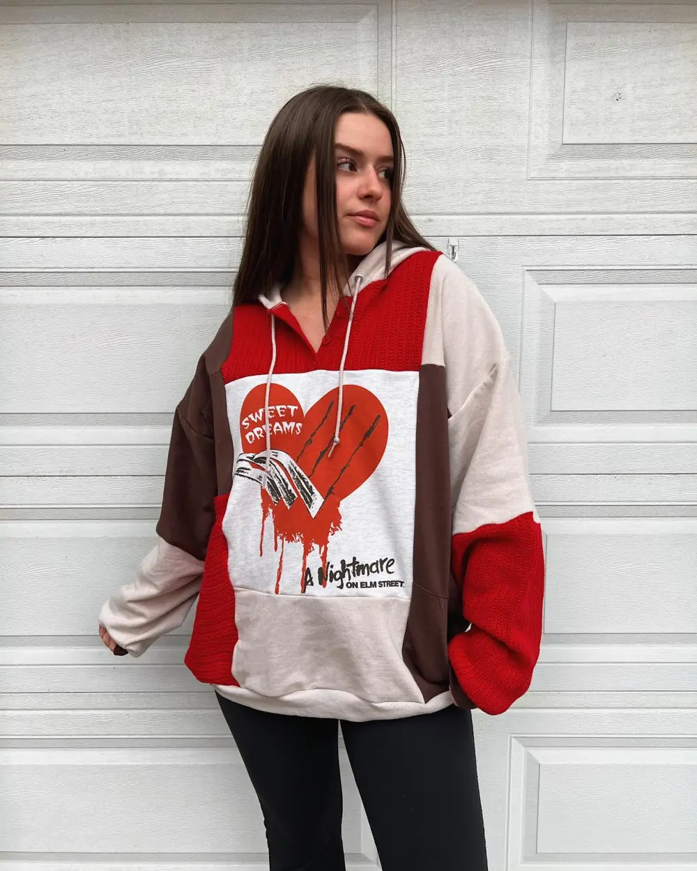 Red hoodie sweatshirts how perfect and cozy piece for your Halloween day