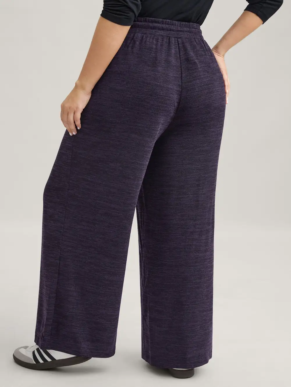 Heather Drawstring Loose Lounge Bottoms
