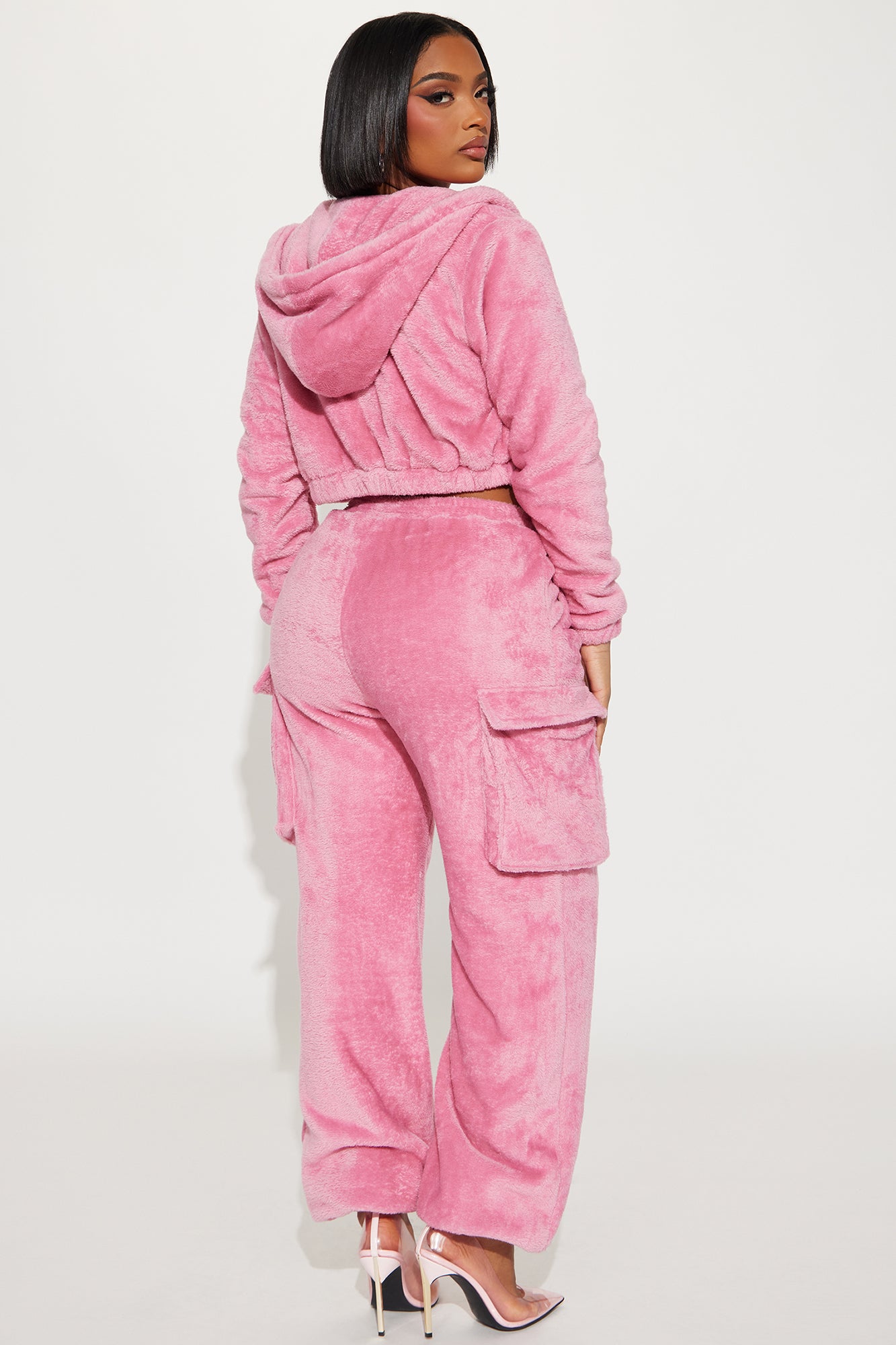 Katie 3 Piece Snuggle Pant Set - Pink