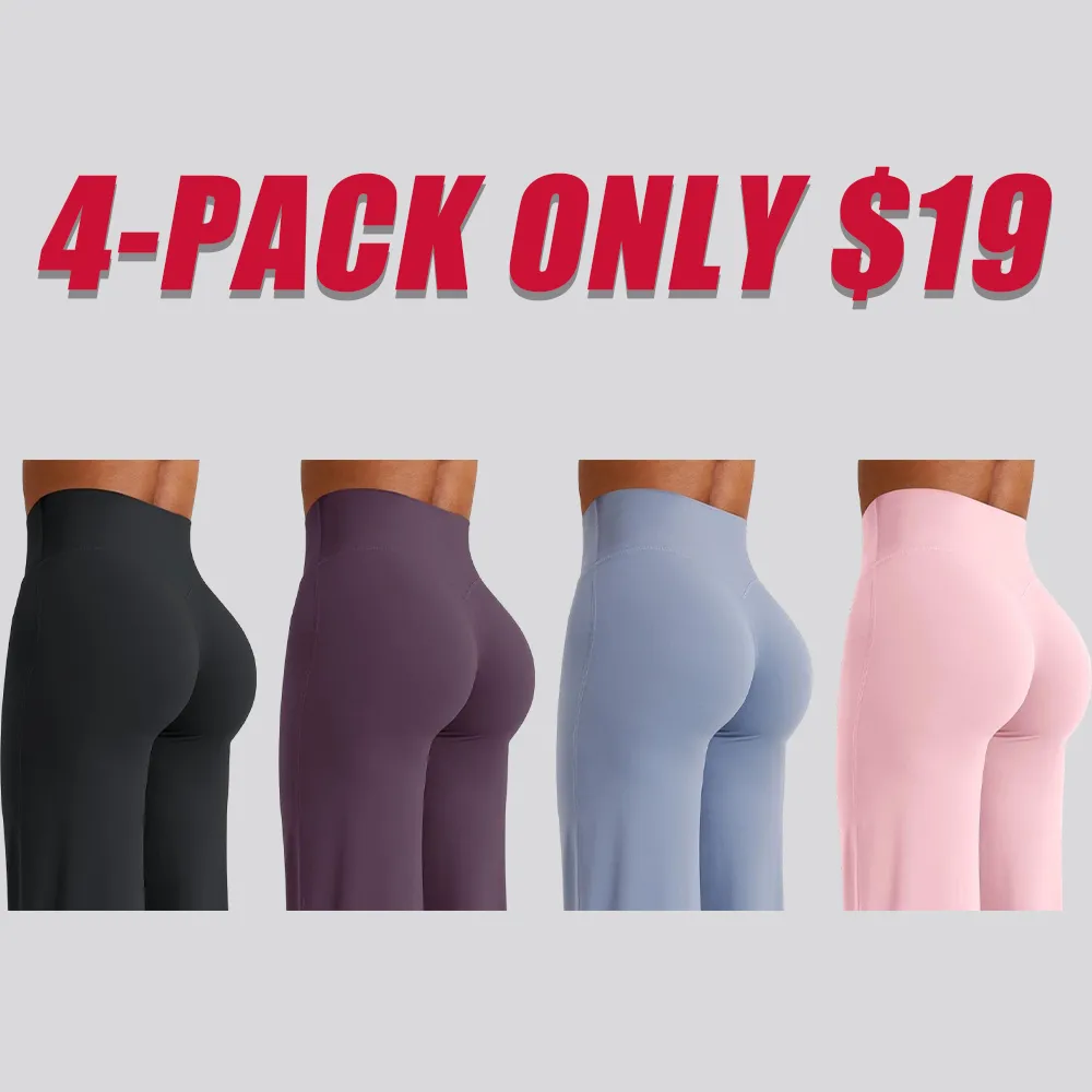 High-waisted straight-leg, seamless front-facing women's yoga leggings