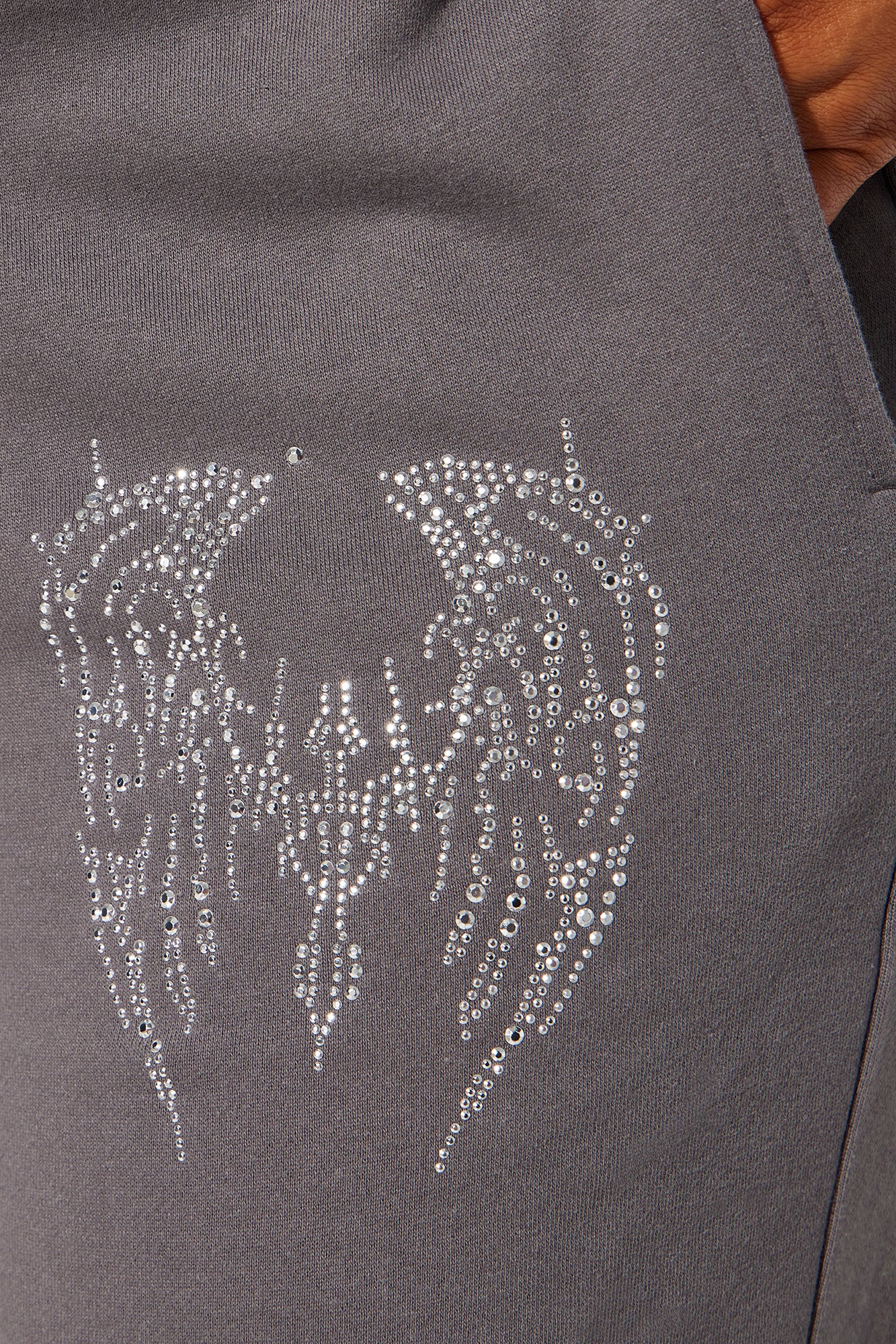Angel Wings Sweatsuit - Charcoal