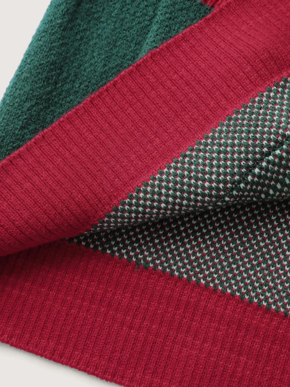 3D Snowman Jacquard Placket Knit Cardigan