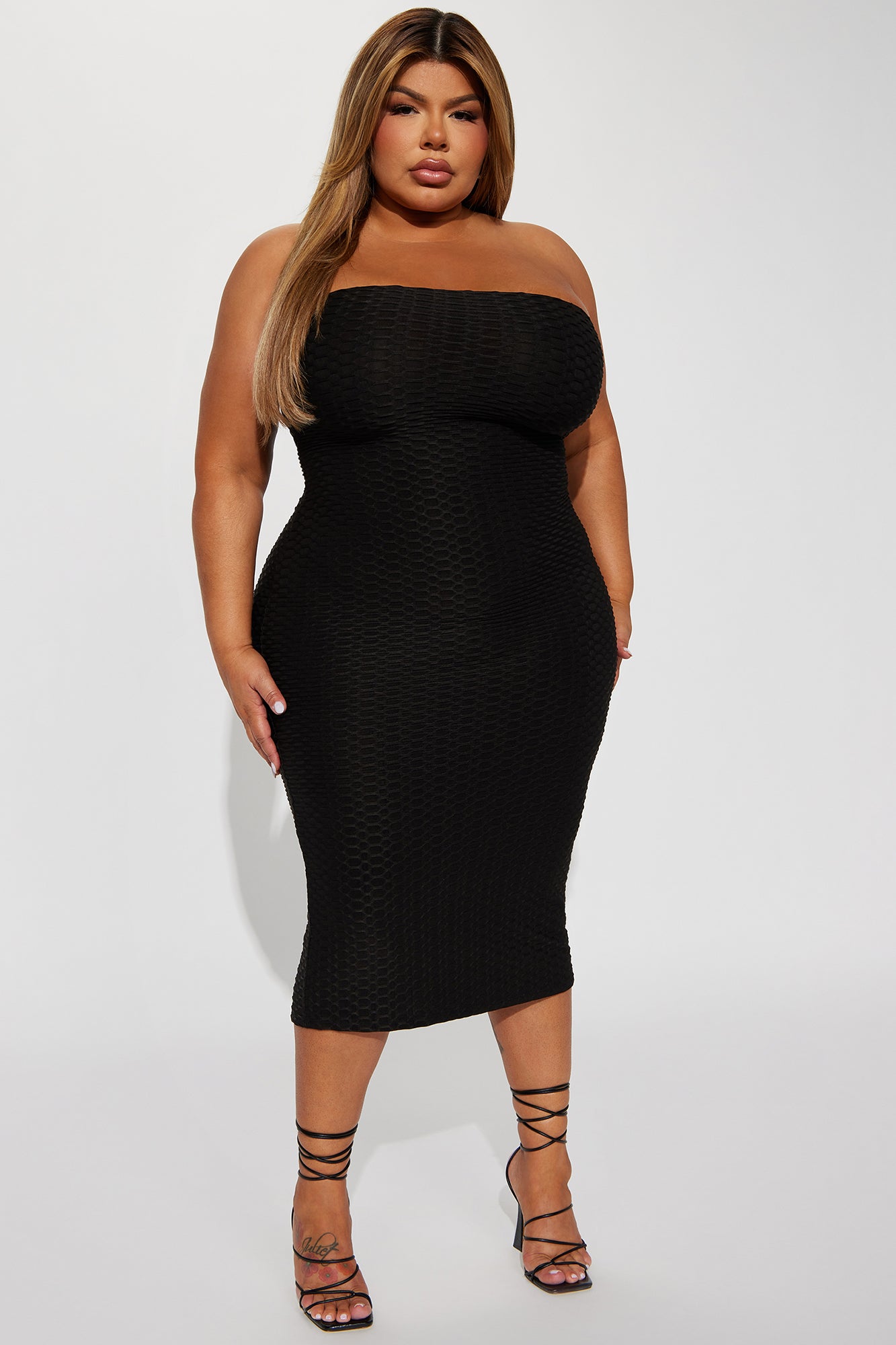 Precious Cavalier Midi Dress - Black