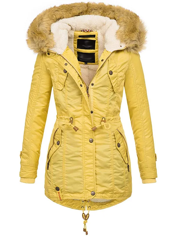 Warm Ladies Winter Jacket Teddy Fur Winter Coat Parka