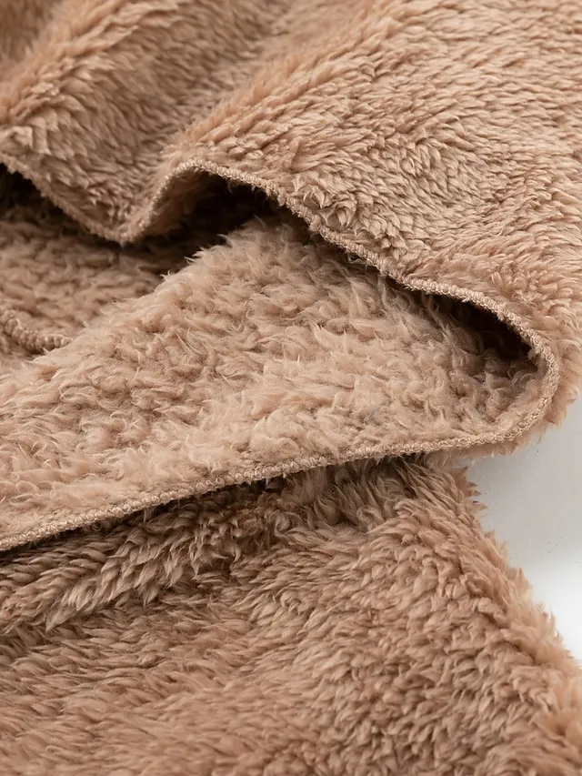 Women's Fleece Jacket Sherpa Jacket Teddy Coat Outdoor Street Daily Fall Winter Coat