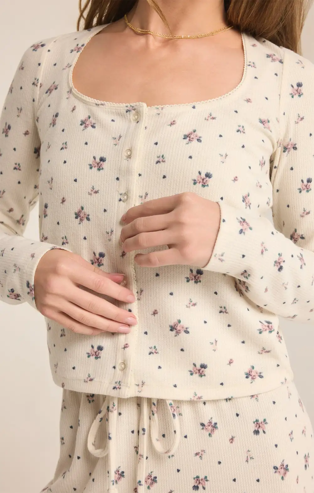 Tess Rosebud Long Sleeve Top