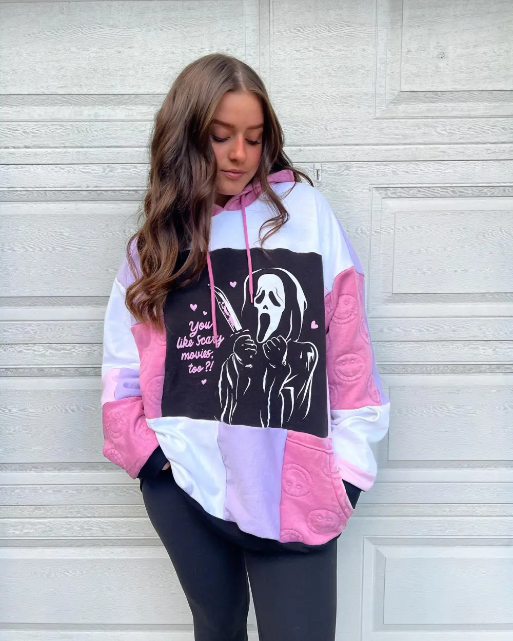 Pink hoodie sweatshirts how perfect and cozy piece for your Halloween day