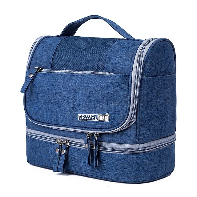 Makeup Bag Women Bags Men Large Waterproof Nylon Travel Cosmetic Bag Organizer Case Necessary Dry And Wet Separation Bag Wash