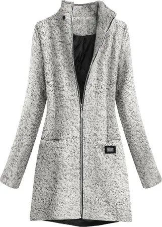 Light gray ladies short coat