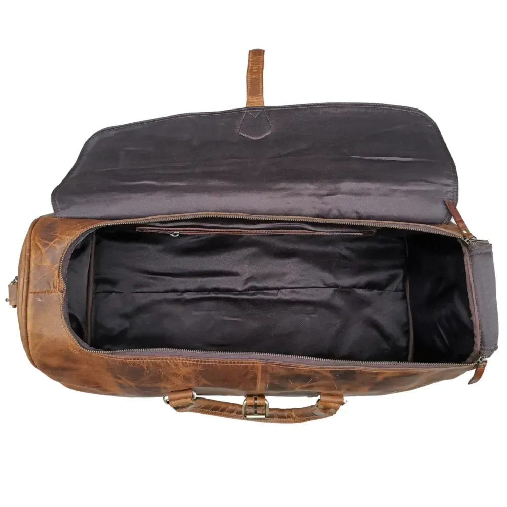 Beige Hard Wax Travel Bag