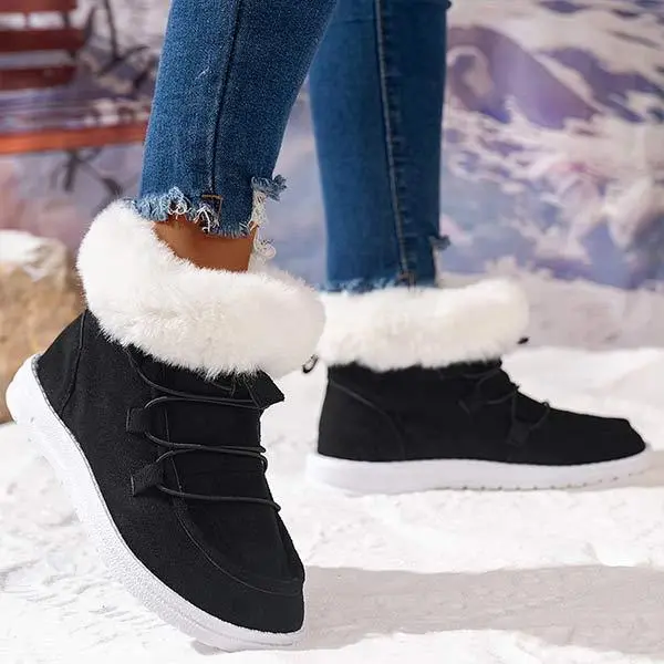 Women's Furry Casual Cotton Shoes 13860735C