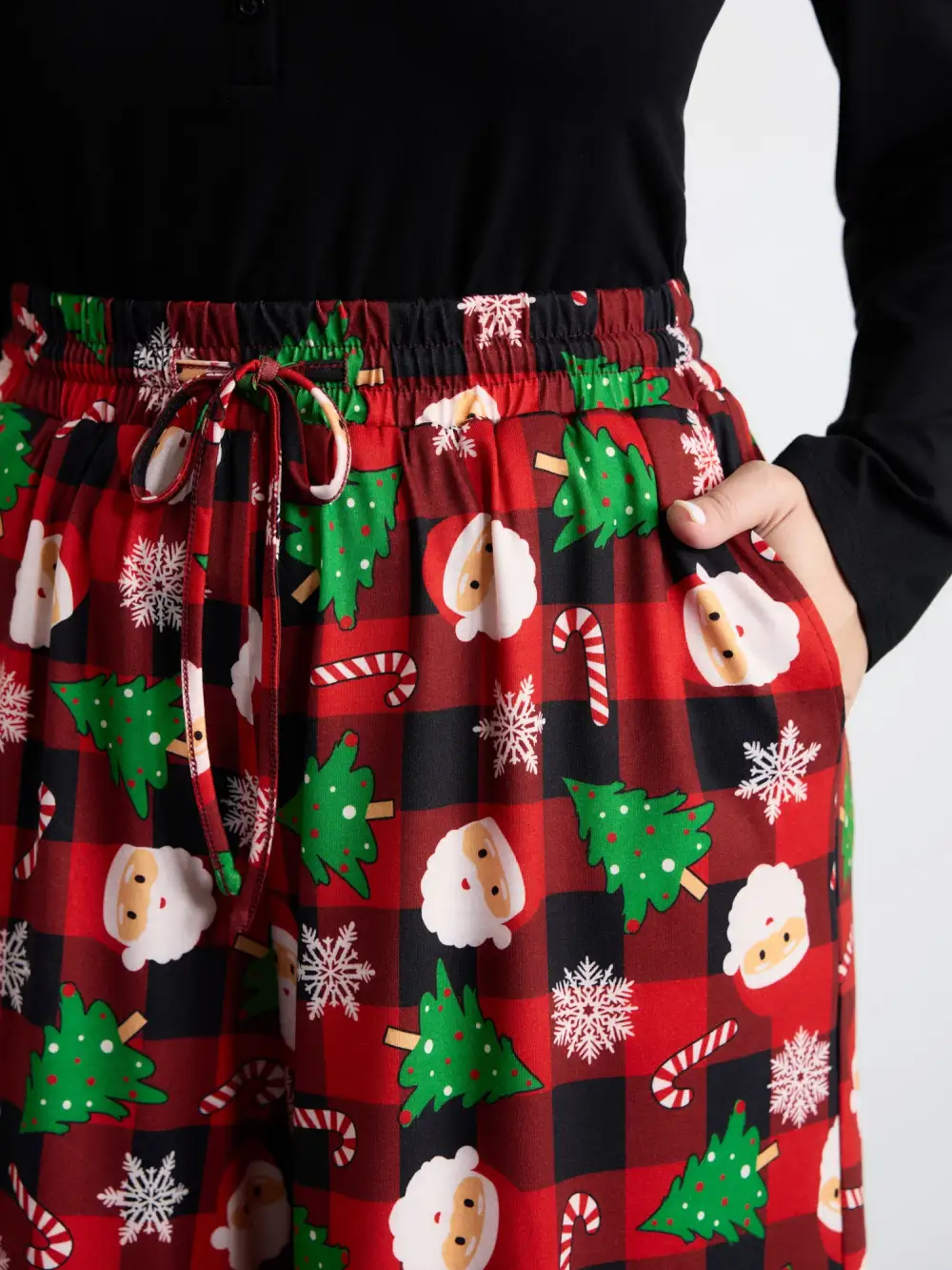 Santa Claus Christmas Wide Lounge Bottoms