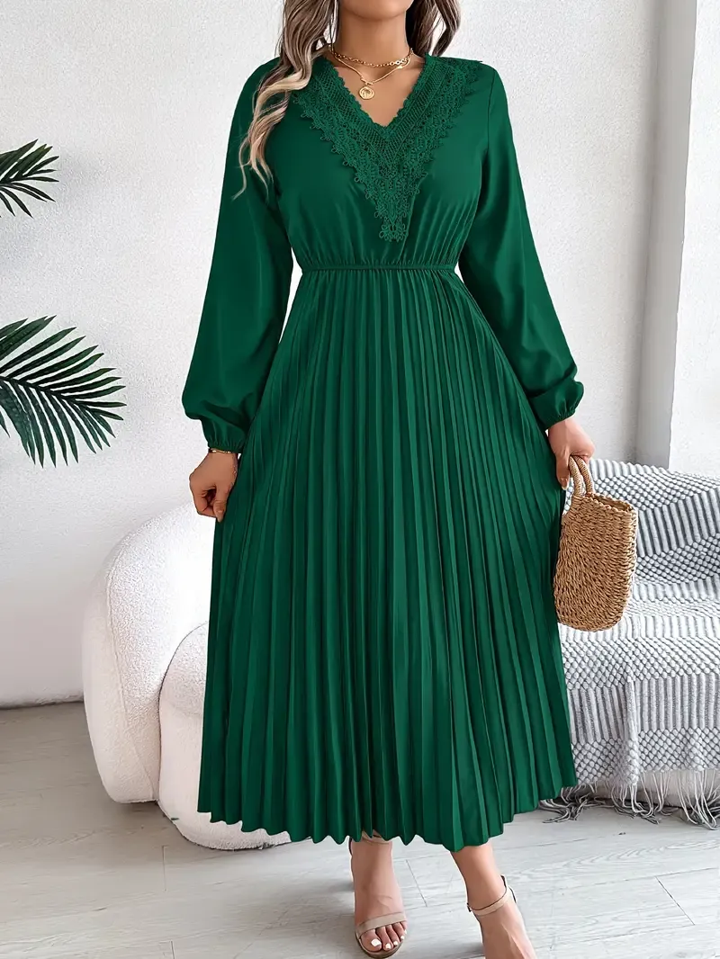 Elegant Midi Dress | Polyester & Elastane Blend | Machine Washable, Non-Sheer