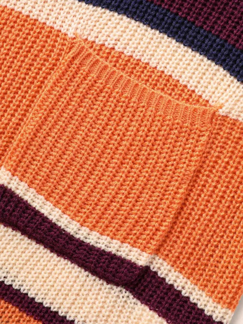 Colorblock Contrast Patched Pocket Open Front Cardigan