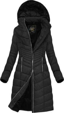 WOMEN'S WINTER BLACK HOODED-- JACKET