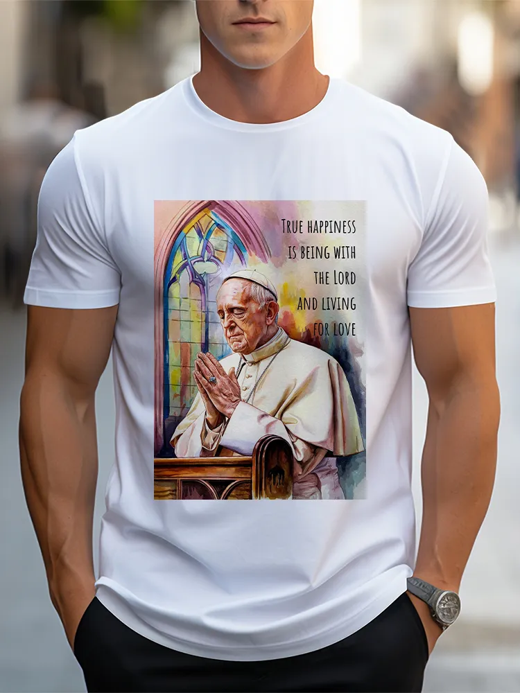 Men'S True Happiness Is Being With The Lord And Living For Love T-Shirt