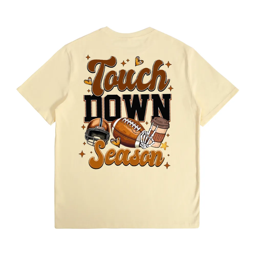 Touch Down Season Football Mama Christmas sublimation Christmas T-shirt