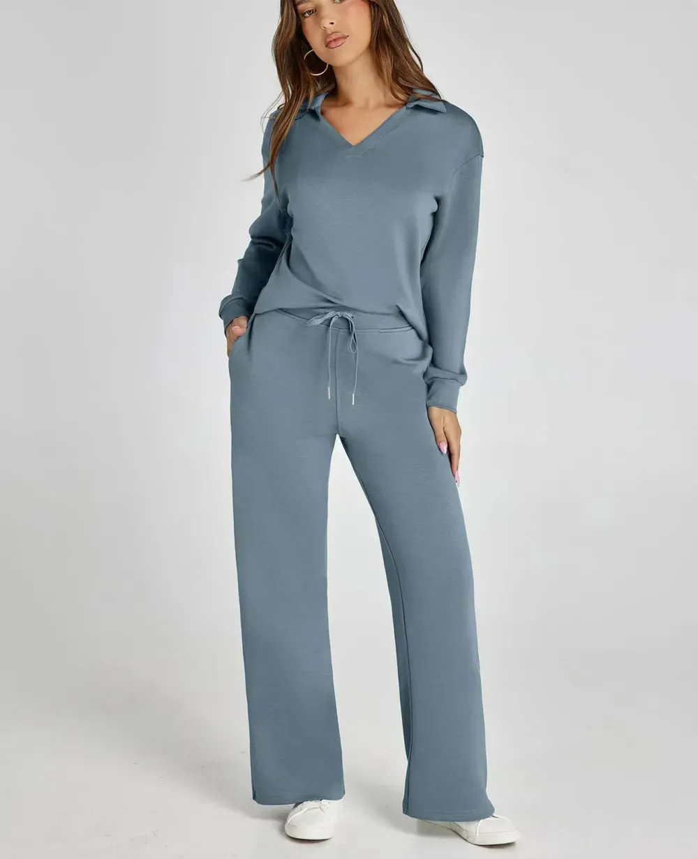 Women's 2 Piece Sets Outfits Casual Long Sleeve Sweatsuits  Sets (Same as in the video)
