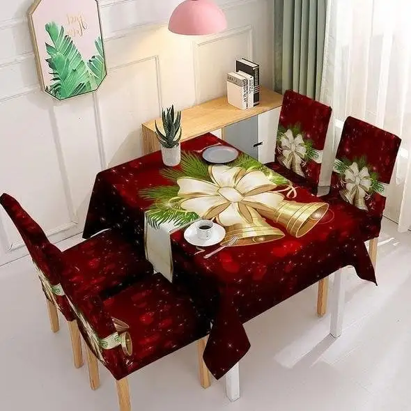 🎅Christmas Tablecloth Chair Cover Decoration