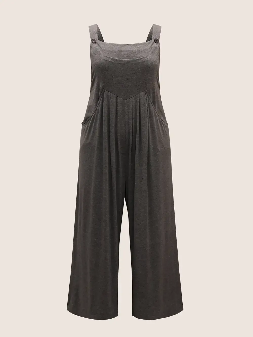 Supersoft Essentials Solid Pleated Pocket Jumpsuit