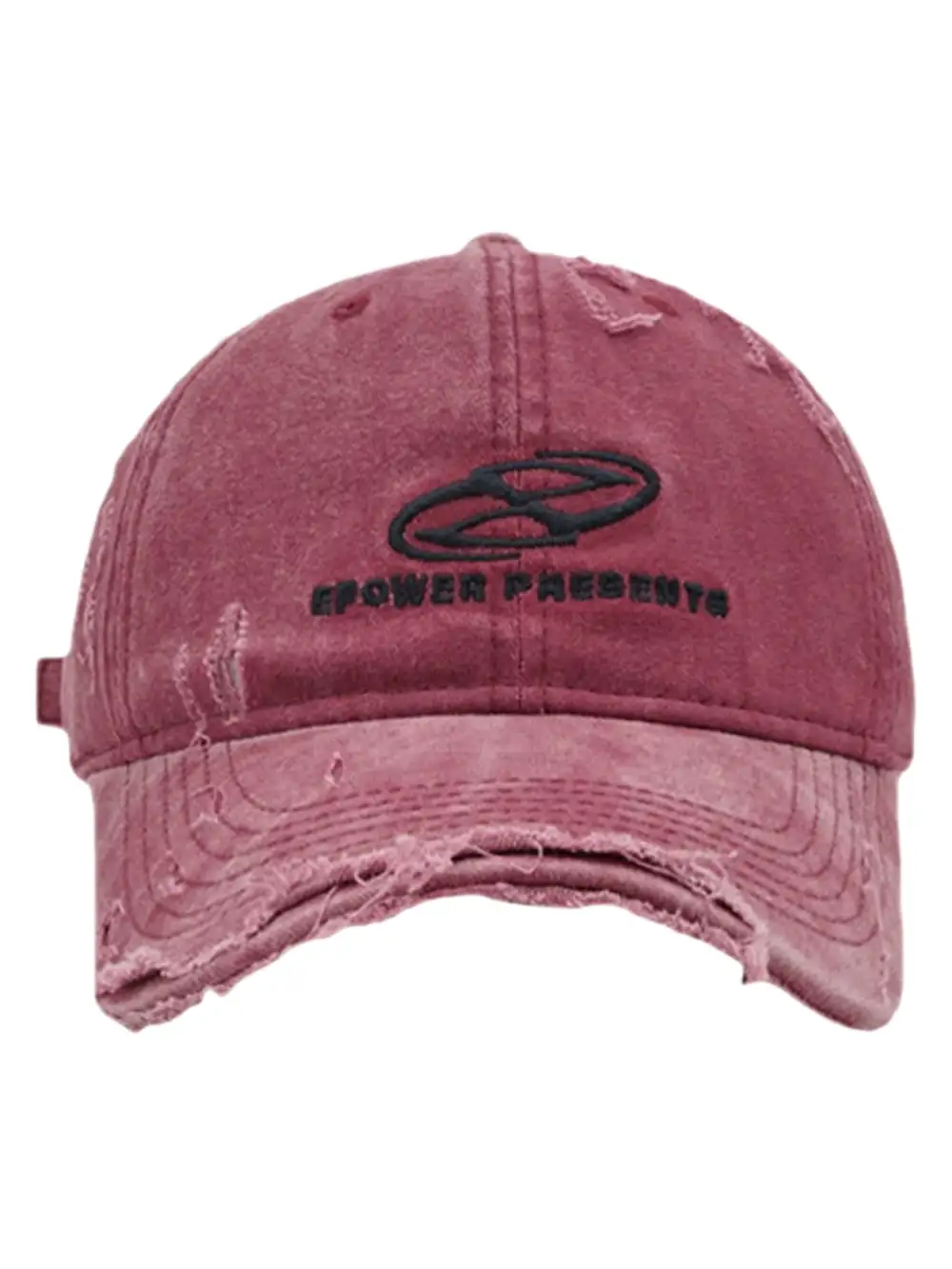 Ripped Denim Baseball Cap - 2028