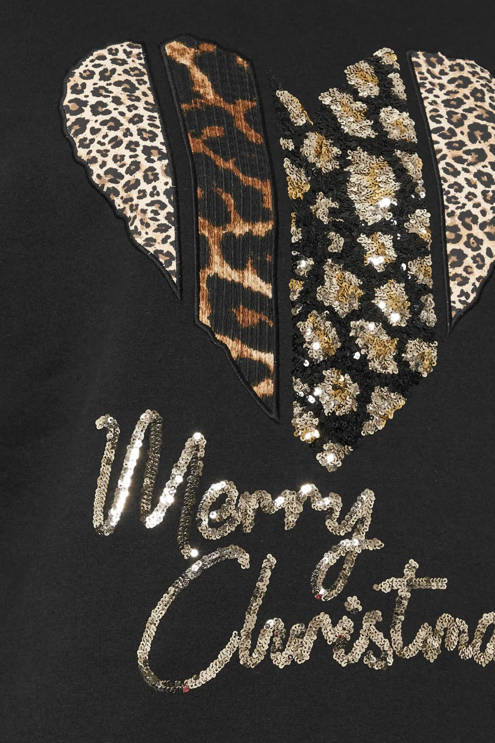 YOURS Curve Black 'Merry Christmas' Graphic Sweatshirt Dress