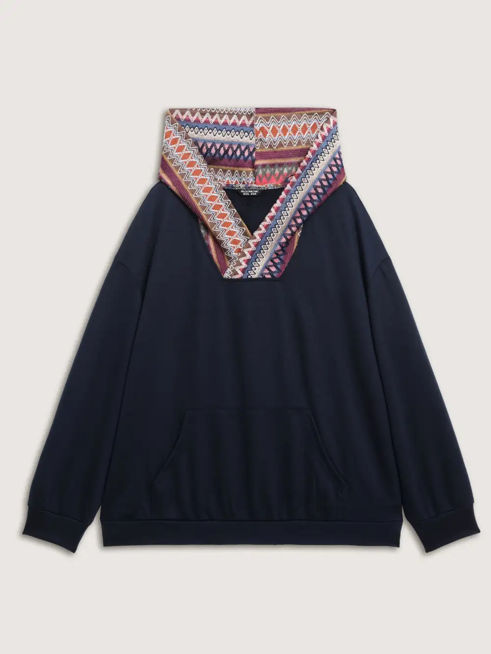 Colorful Pockets Relaxed-Fit Hoodie