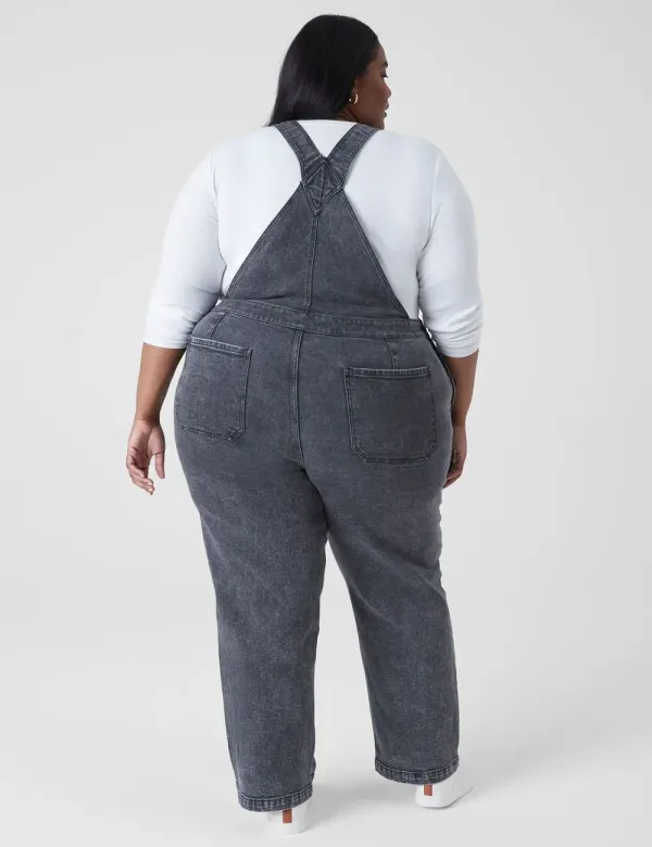 Straight Leg Denim Overall