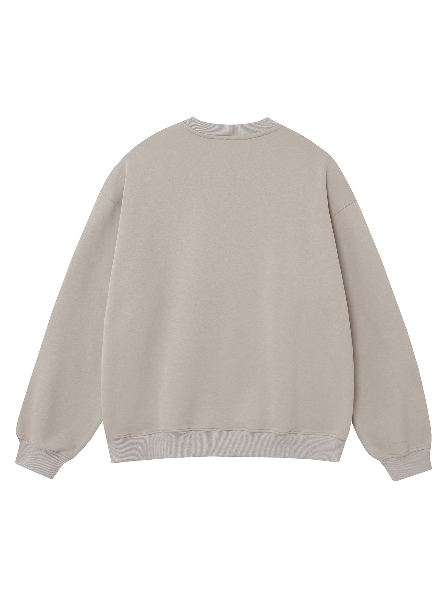 American Street Style Washed Print Round Neck Hoodie