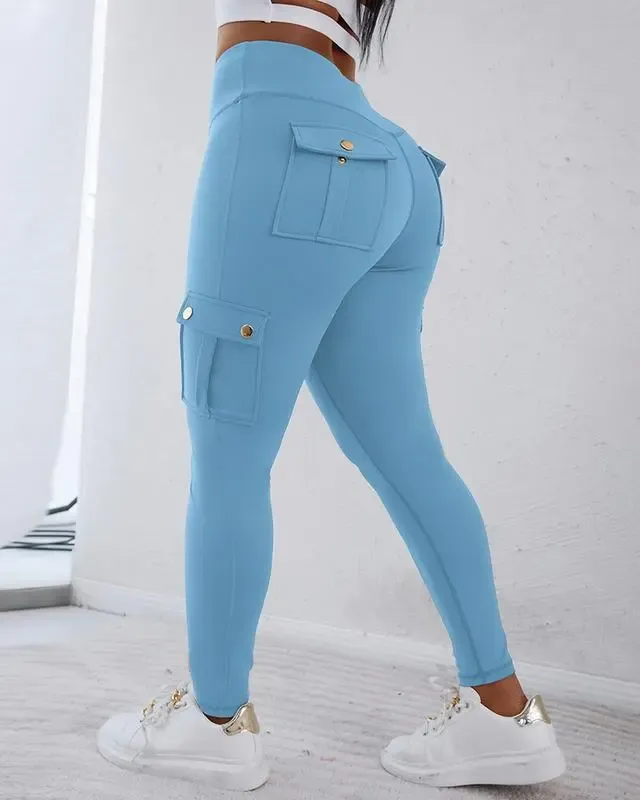 🔥Women's Pocket Sexy Stretch Leggings Fitness Track Pants