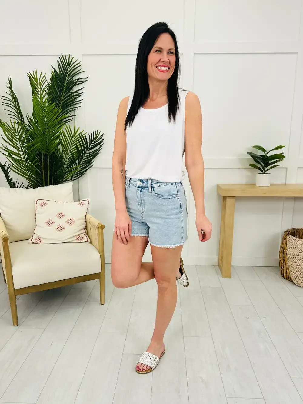 Judy Blue Summer State of Mind Relaxed Fit Shorts