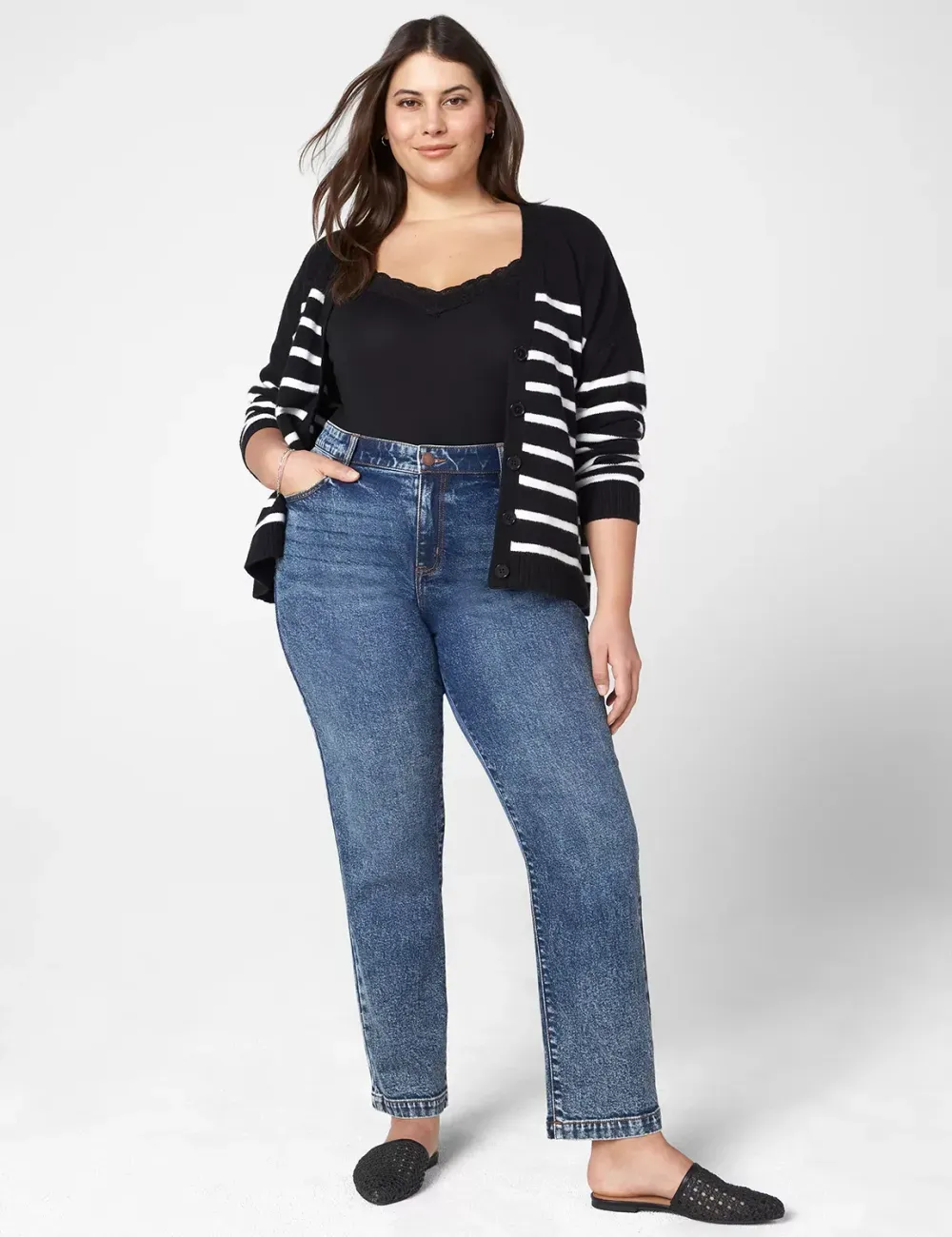 Lane Essentials Lace-Trim Cami