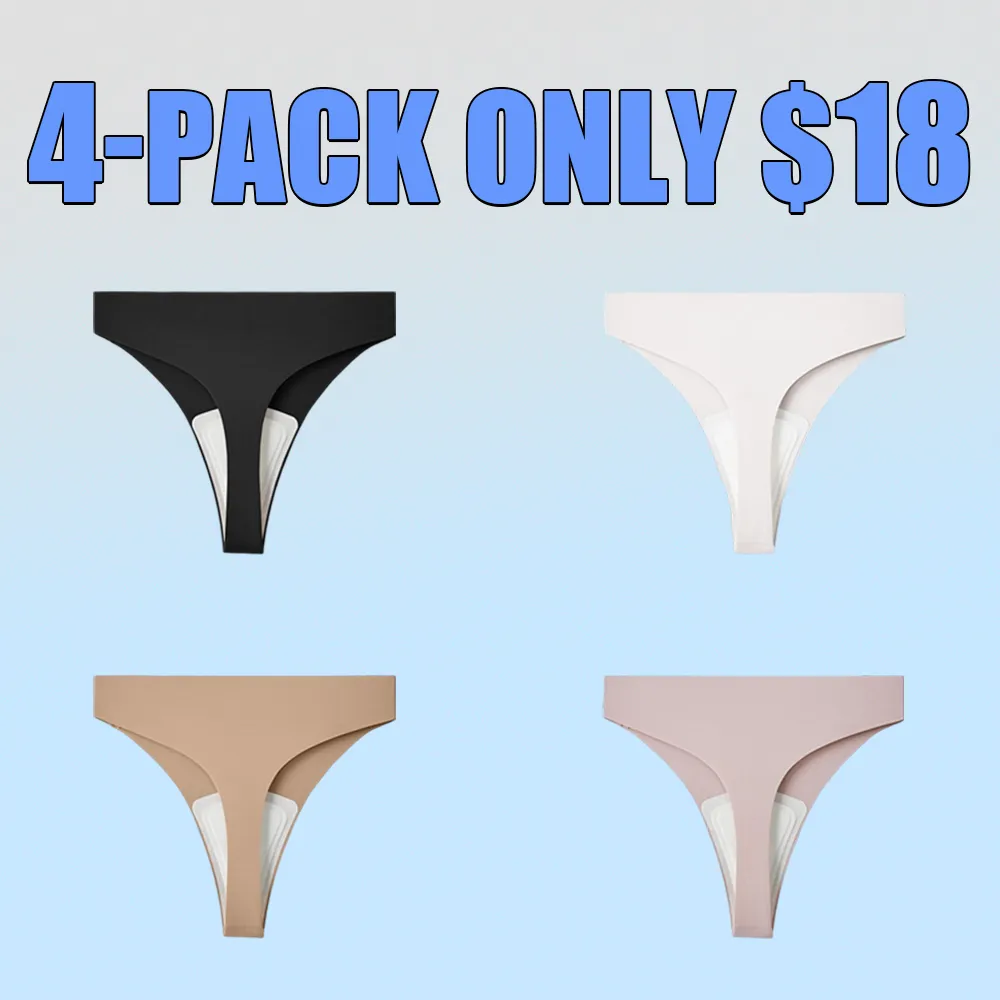 Women's Seamless Camel Toe Cover Thongs – G-String Underwear