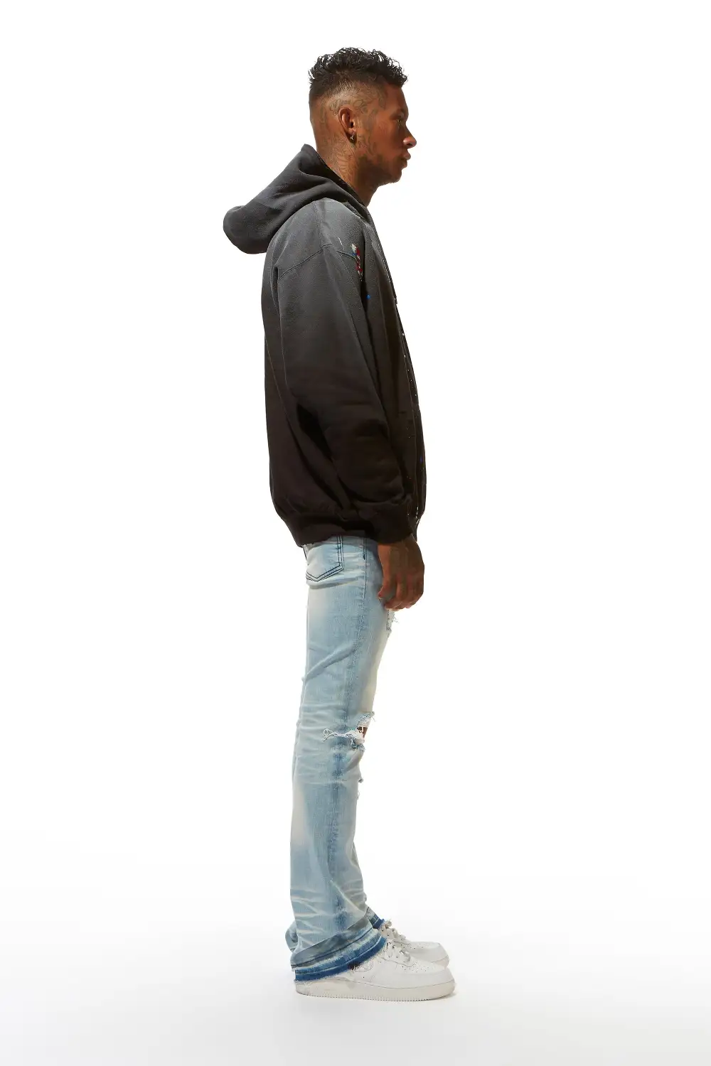 Rockstar Art Dist. Black Graphic Hoodie