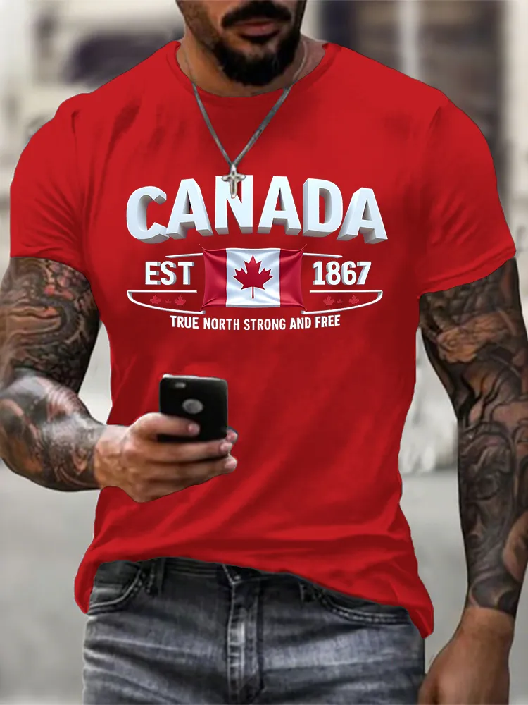 Men'S True North Strong And Free T-Shirt