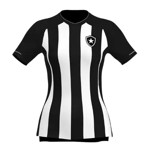 Camisa Botafogo Home 22/23 Feminina - Preta e Branca
