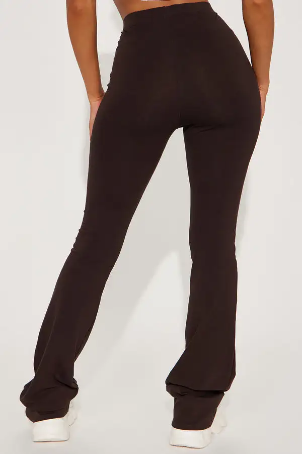 Tall Adriana Flare Pant - Chocolate