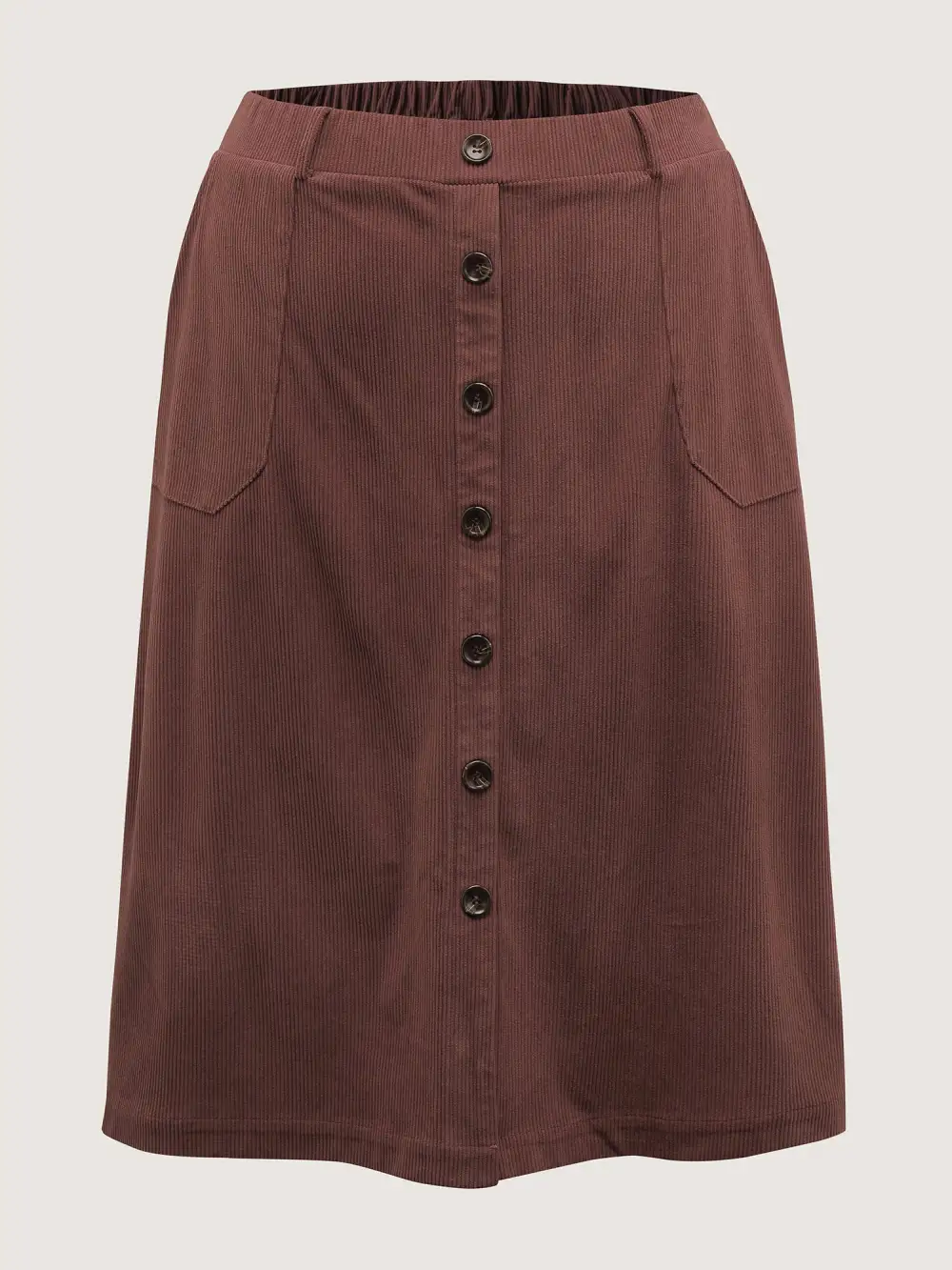 Snowflake Effect Button Detail Maxi Skirt