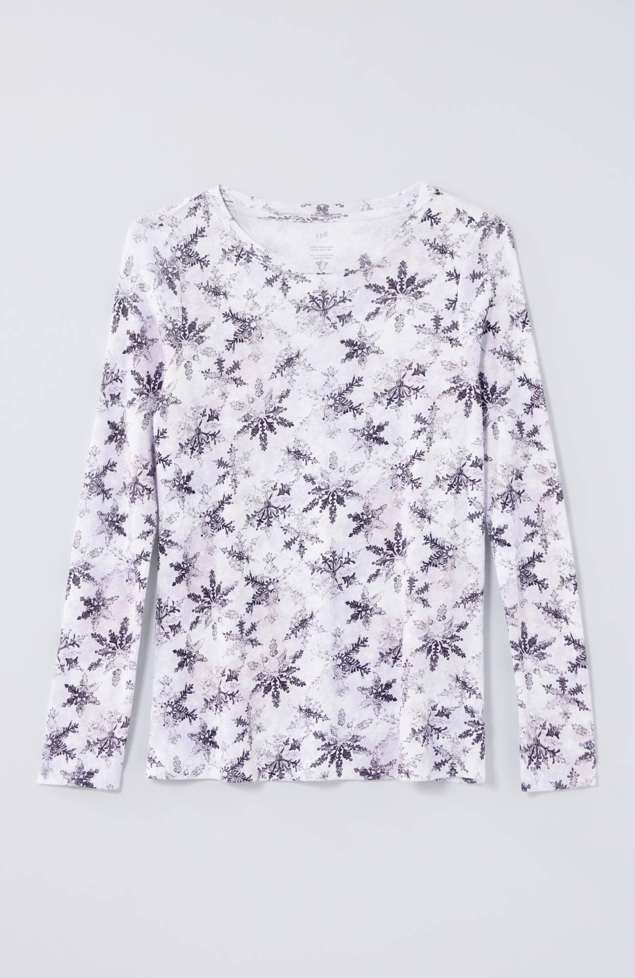 long-sleeve pima crew-neck tee