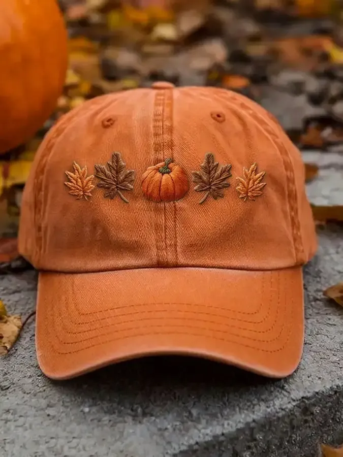 Unisex autumn season washed cotton hat