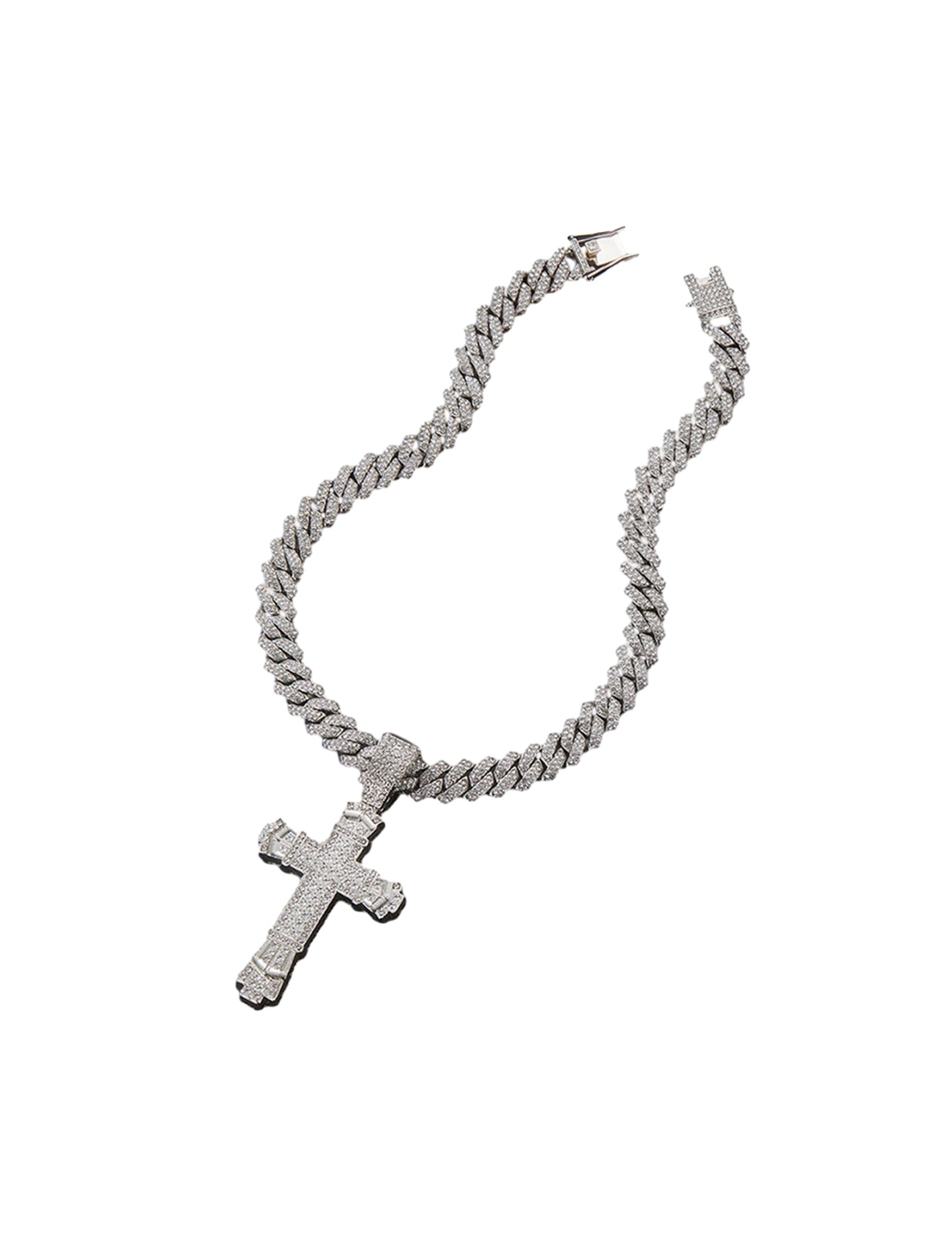 Diamond Cross Necklace - 1970