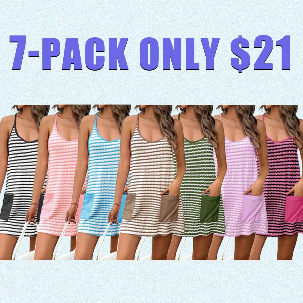 Women’s Mini Romper Dress – Built-In Shorts, Summer Outfit